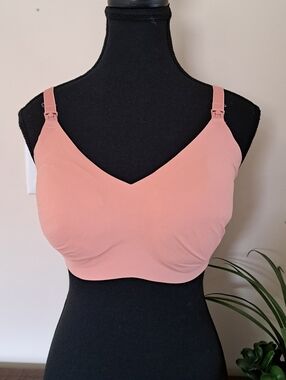 Knix Nursing Bra With Size Extender Women's Size 6+ Adjustable Padded Pink Hue